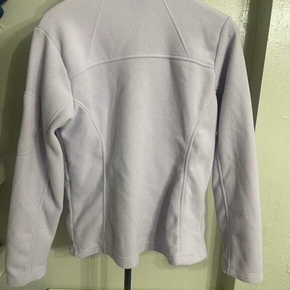 COLUMBIA FLEECE FULL ZIP UP LIGHT VIOLET WOMEN JACKET SIZE MEDIUM - Picture 2 of 7